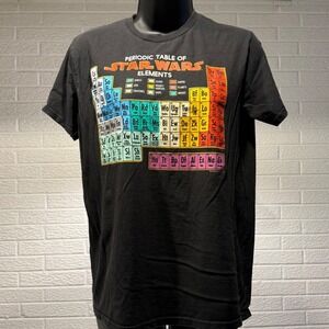 Star‎ Wars Periodic Table Of Elements Graphic T Shirt Black Mens Medium